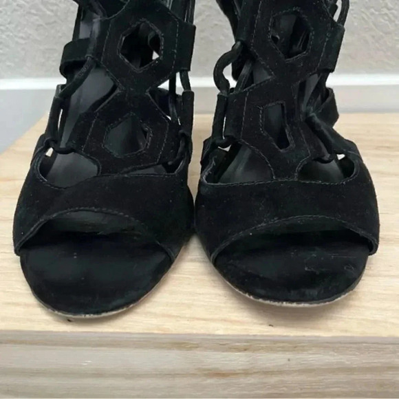 Rebecca Minkoff Black Roxie Caged Stiletto Heels 7 - Picture 7 of 9